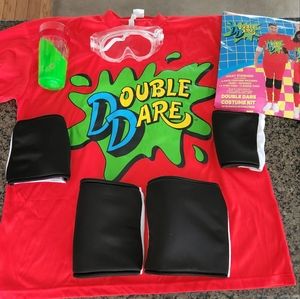 Adult Nickelodeon Double Dare costume full set with bonus slime cup